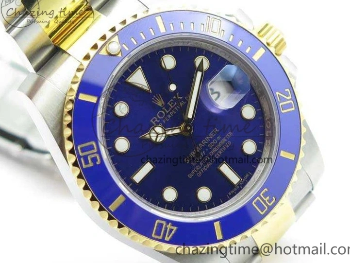 0401 Submariner 116613LB Wrapped SS YG VRF 1:1 Best Edition Blue Dial A Fashionable 3533